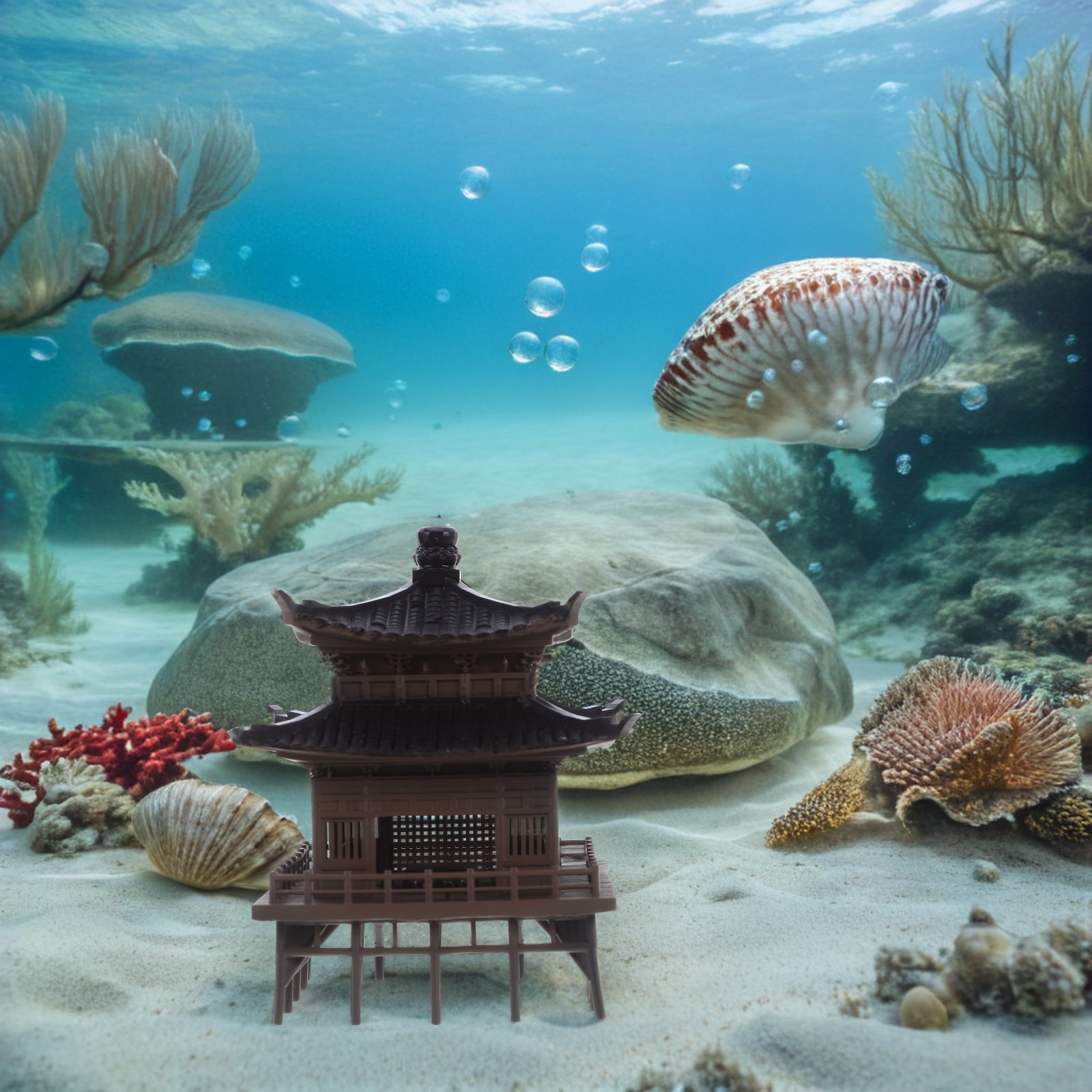 ミニチュア中国風パビリオン、装飾的な庭園風塔、エレガントなデ - Bonsai Garden Landscape Design のレビューと価格