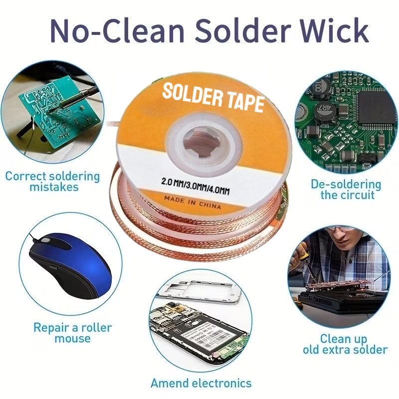 ノーケアはんだ除去用銅製はんだ除去ワイヤー、はんだ除去ロール - Copper Wire Roll のレビューと価格